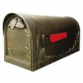Special Lite Products Floral Curbside Mailbox - Hand Rubbed Bronze SCF-1003-BRZ